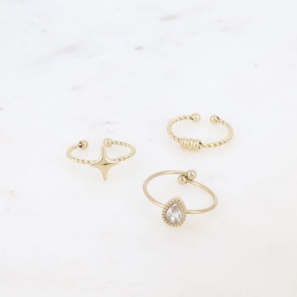 3 Bagues - fines Mallia