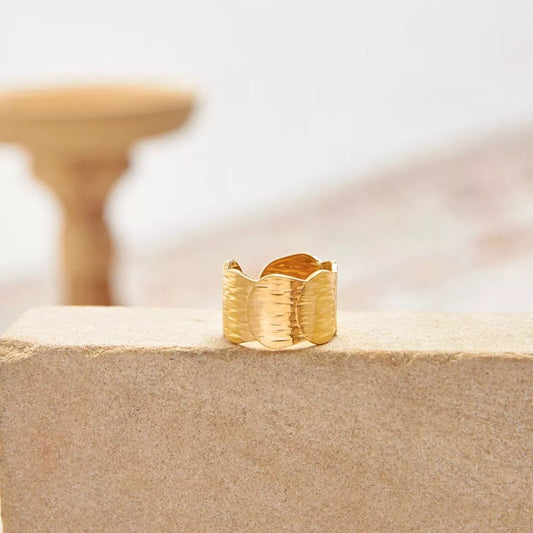 Bague épaisse texturé - Wilhelmina